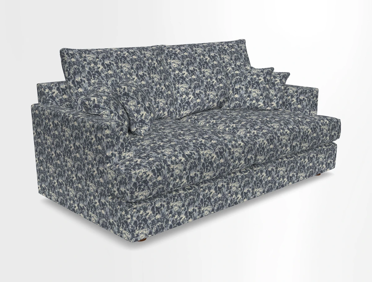 Slingsby 3 Seater Fitted Cover Sofa in Two Tone Plain Biscuit. Loose cover version available