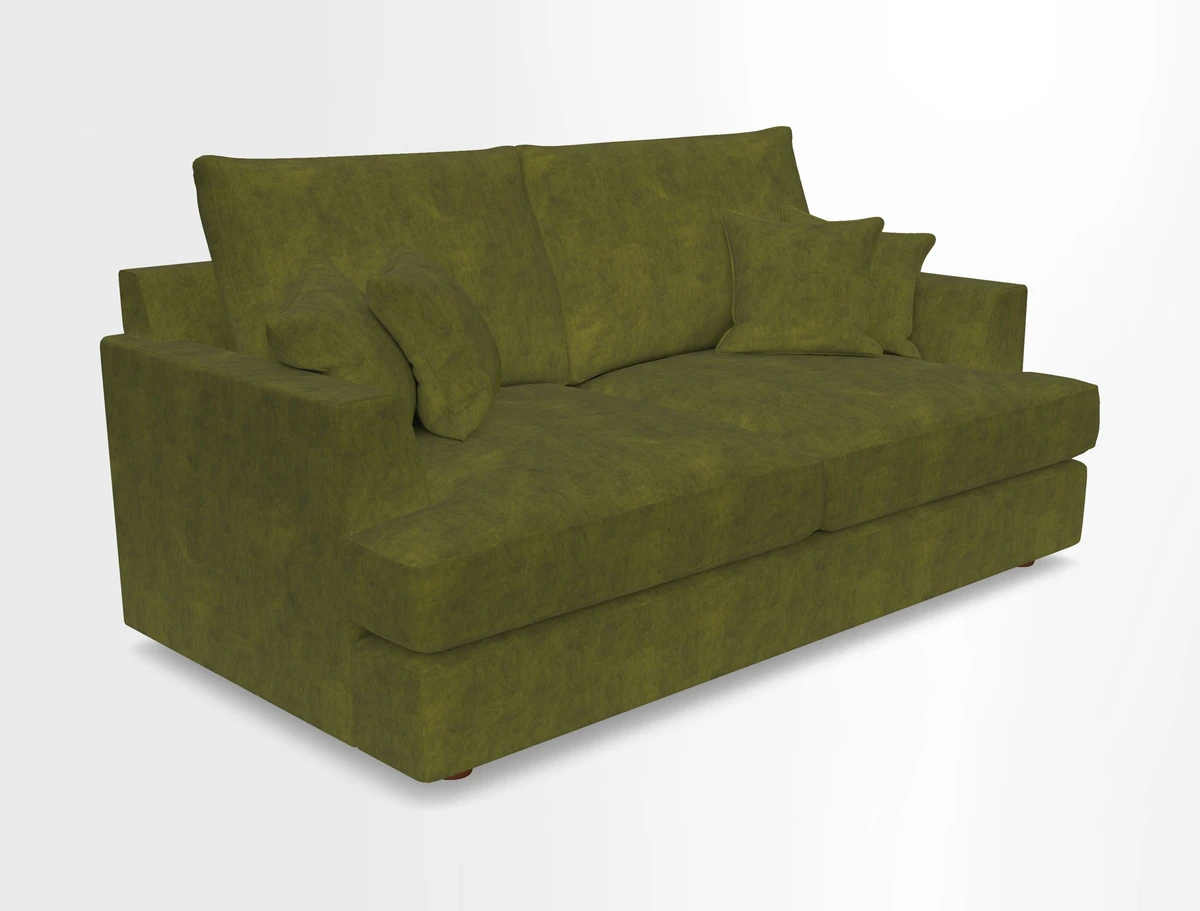 Slingsby 3 Seater Fitted Cover Sofa in Two Tone Plain Biscuit. Loose cover version available