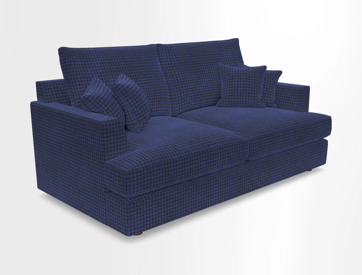 Slingsby 3 Seater Fitted Cover Sofa in Two Tone Plain Biscuit. Loose cover version available