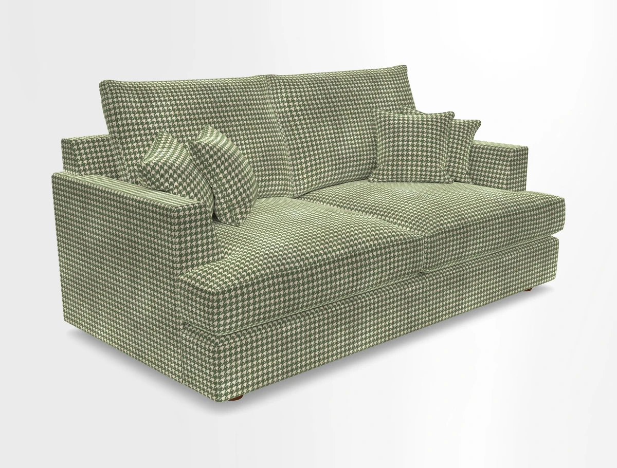 Slingsby 3 Seater Fitted Cover Sofa in Two Tone Plain Biscuit. Loose cover version available