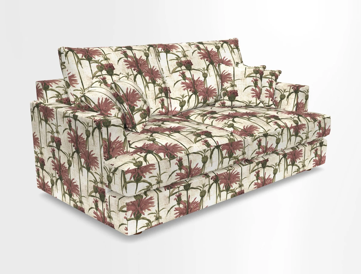 Slingsby 3 Seater Fitted Cover Sofa in Two Tone Plain Biscuit. Loose cover version available