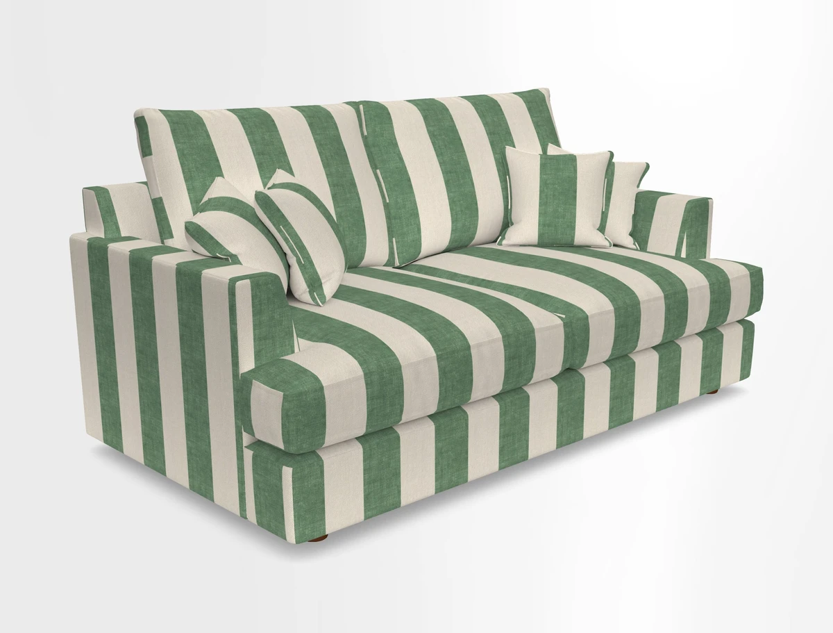 Slingsby 3 Seater Fitted Cover Sofa in Two Tone Plain Biscuit. Loose cover version available