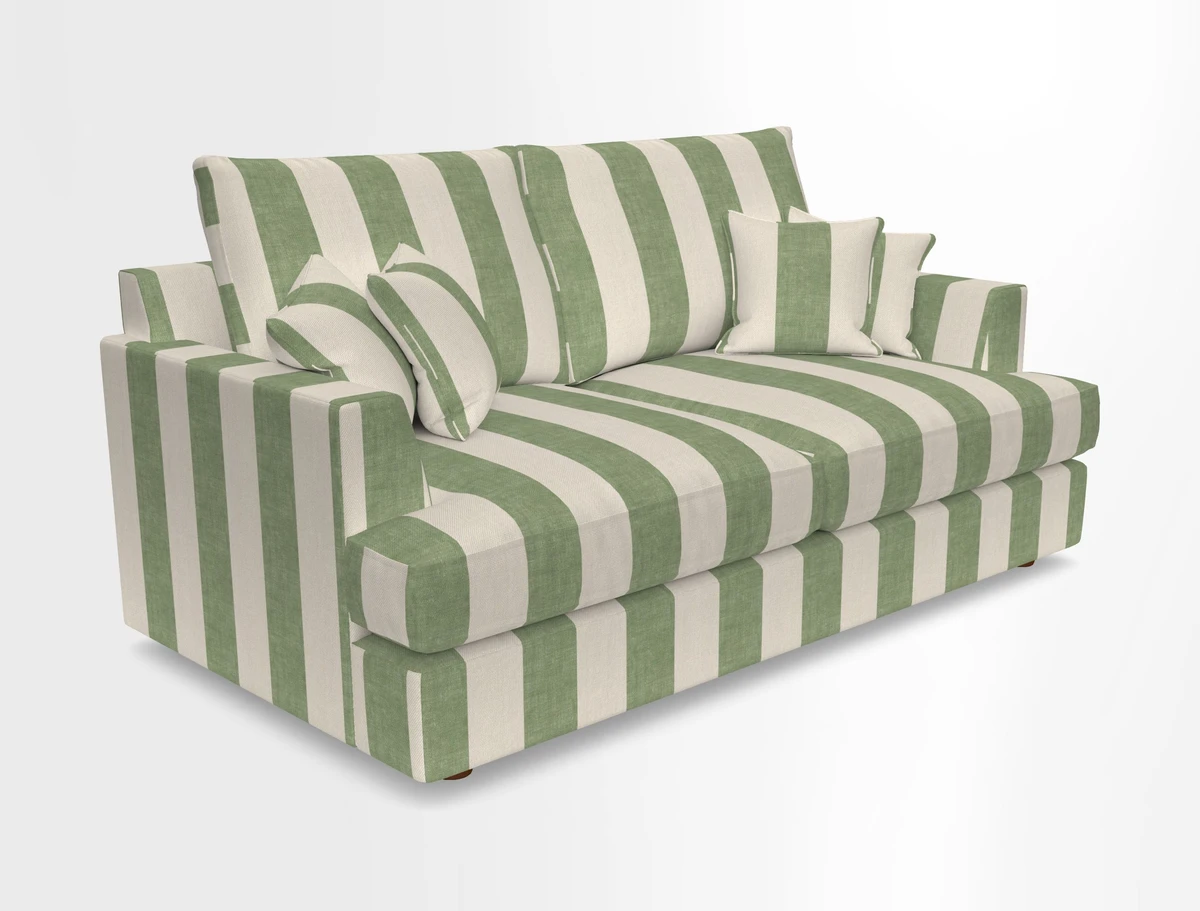 Slingsby 3 Seater Fitted Cover Sofa in Two Tone Plain Biscuit. Loose cover version available