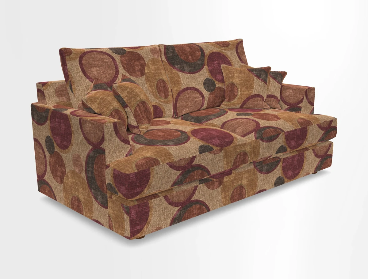 Slingsby 3 Seater Fitted Cover Sofa in Two Tone Plain Biscuit. Loose cover version available