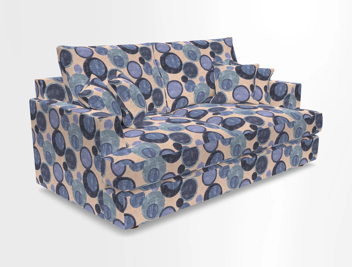 Slingsby 3 Seater Fitted Cover Sofa in Two Tone Plain Biscuit. Loose cover version available