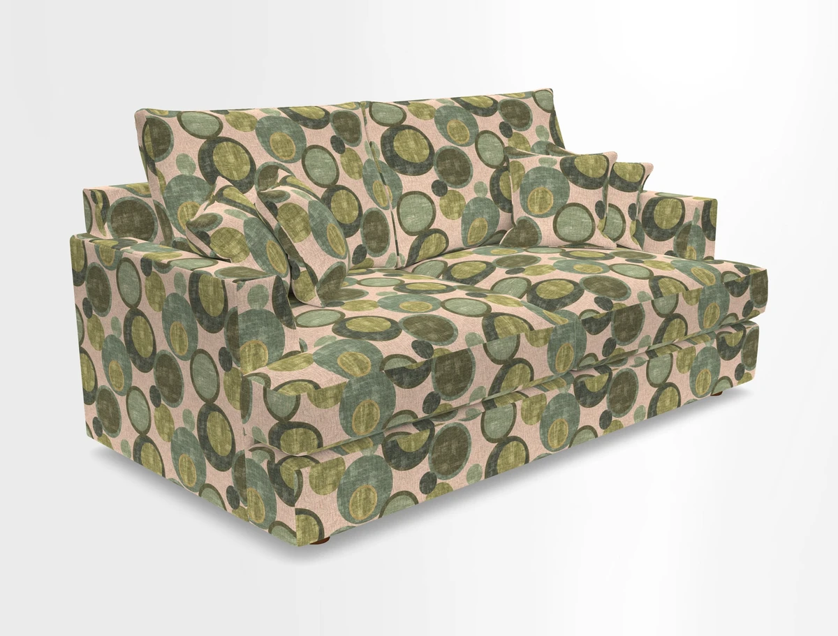 Slingsby 3 Seater Fitted Cover Sofa in Two Tone Plain Biscuit. Loose cover version available
