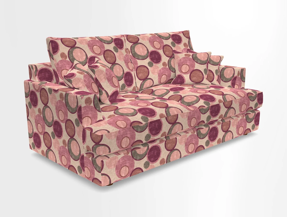 Slingsby 3 Seater Fitted Cover Sofa in Two Tone Plain Biscuit. Loose cover version available