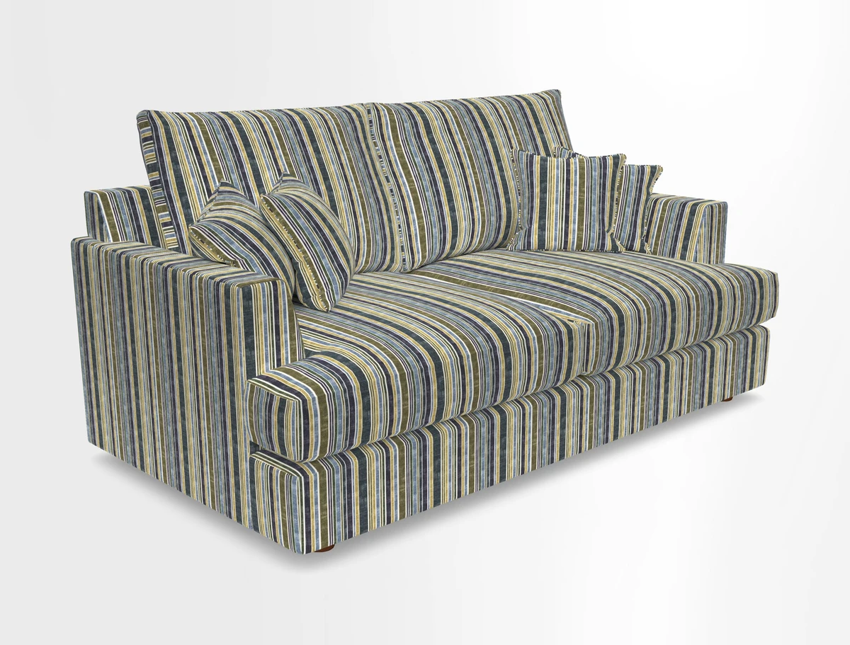 Slingsby 3 Seater Fitted Cover Sofa in Two Tone Plain Biscuit. Loose cover version available