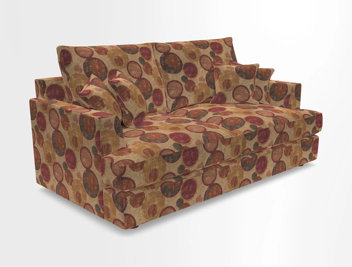 Slingsby 3 Seater Fitted Cover Sofa in Two Tone Plain Biscuit. Loose cover version available
