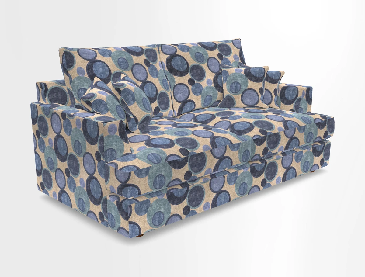 Slingsby 3 Seater Fitted Cover Sofa in Two Tone Plain Biscuit. Loose cover version available