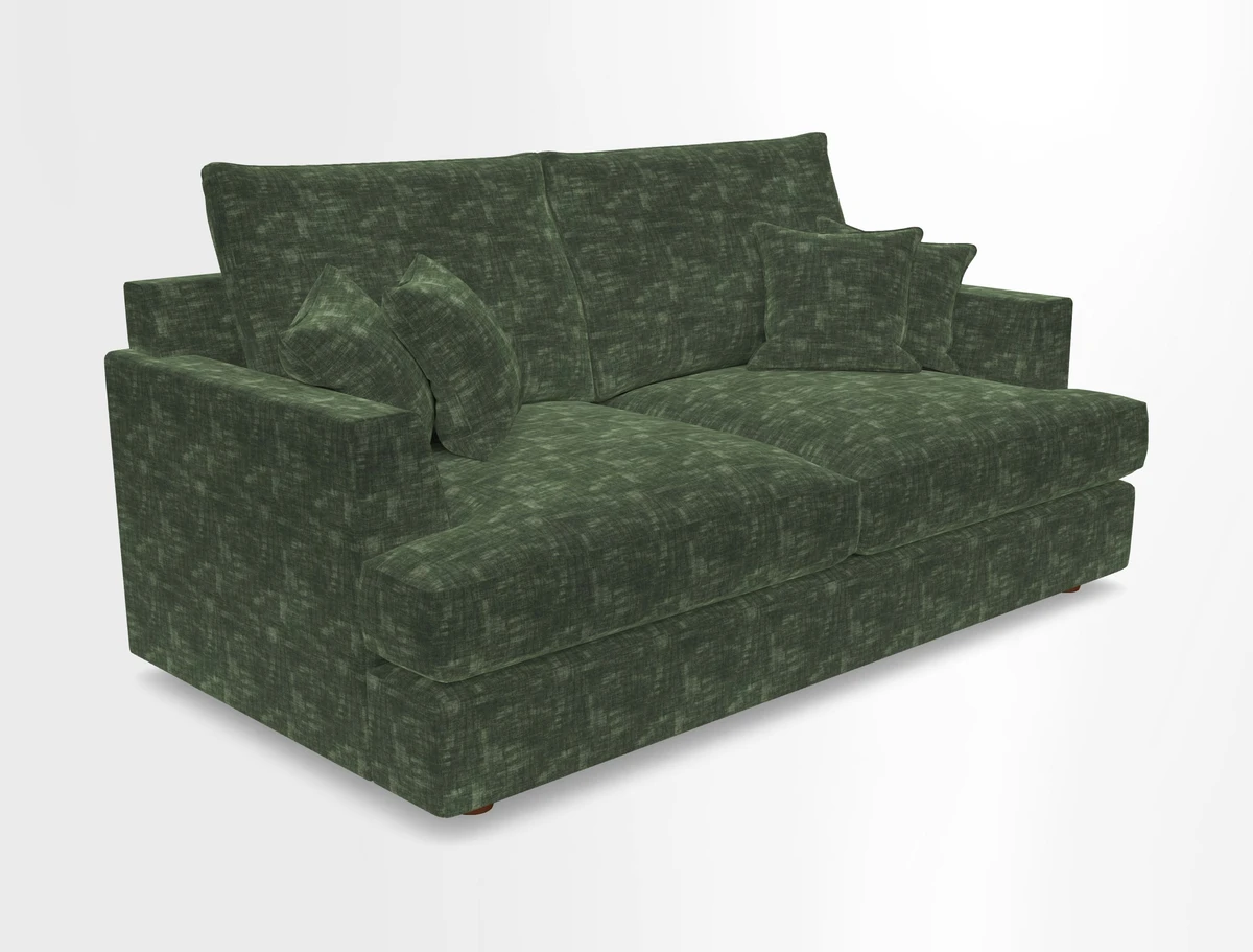 Slingsby 3 Seater Fitted Cover Sofa in Two Tone Plain Biscuit. Loose cover version available