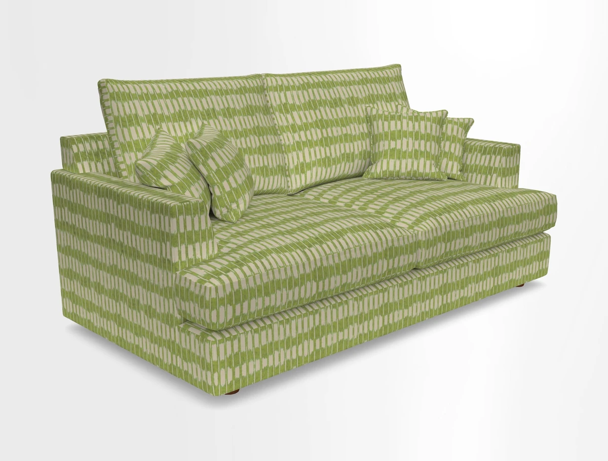 Slingsby 3 Seater Fitted Cover Sofa in Two Tone Plain Biscuit. Loose cover version available