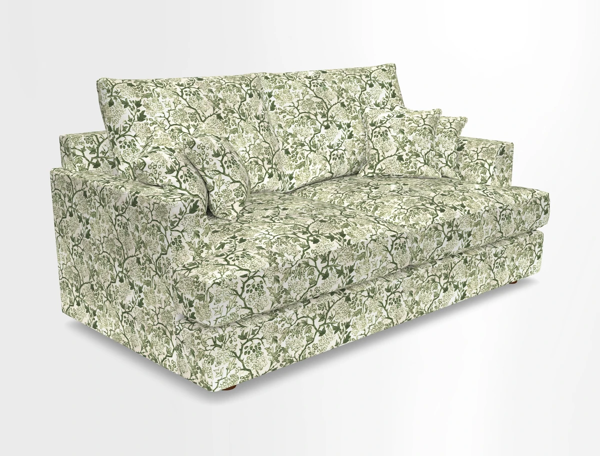 Slingsby 3 Seater Fitted Cover Sofa in Two Tone Plain Biscuit. Loose cover version available