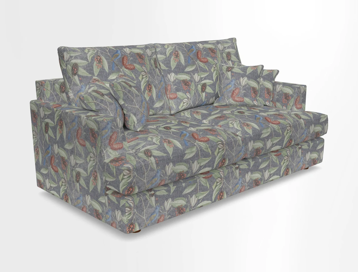 Slingsby 3 Seater Fitted Cover Sofa in Two Tone Plain Biscuit. Loose cover version available