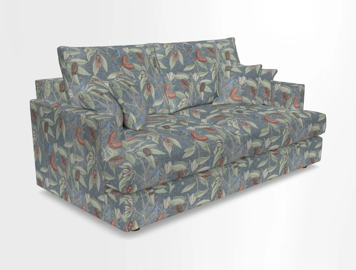 Slingsby 3 Seater Fitted Cover Sofa in Two Tone Plain Biscuit. Loose cover version available