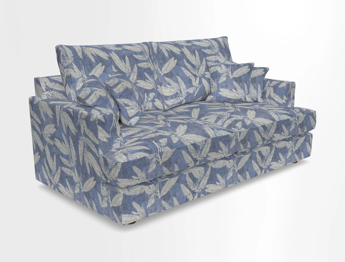 Slingsby 3 Seater Fitted Cover Sofa in Two Tone Plain Biscuit. Loose cover version available