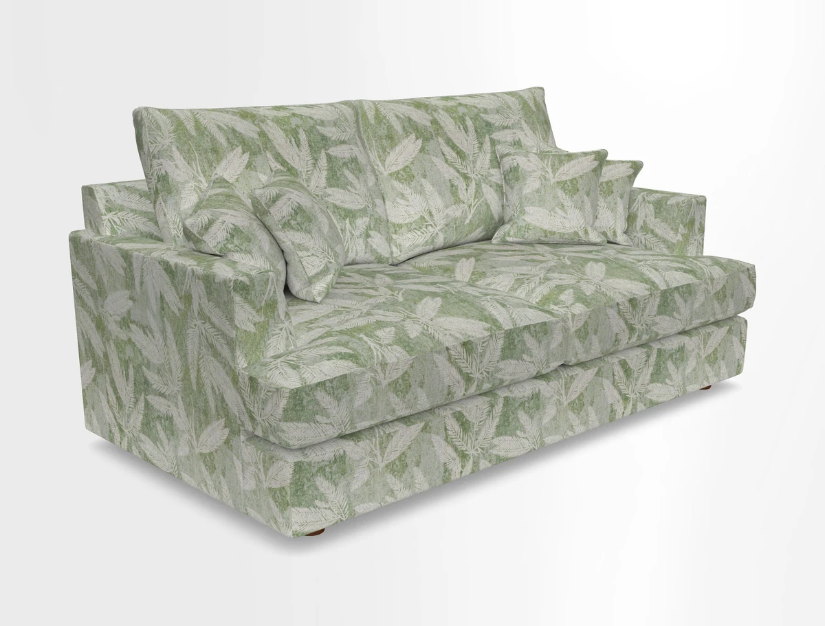 Slingsby 3 Seater Fitted Cover Sofa in Two Tone Plain Biscuit. Loose cover version available