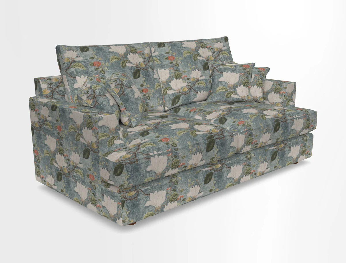 Slingsby 3 Seater Fitted Cover Sofa in Two Tone Plain Biscuit. Loose cover version available