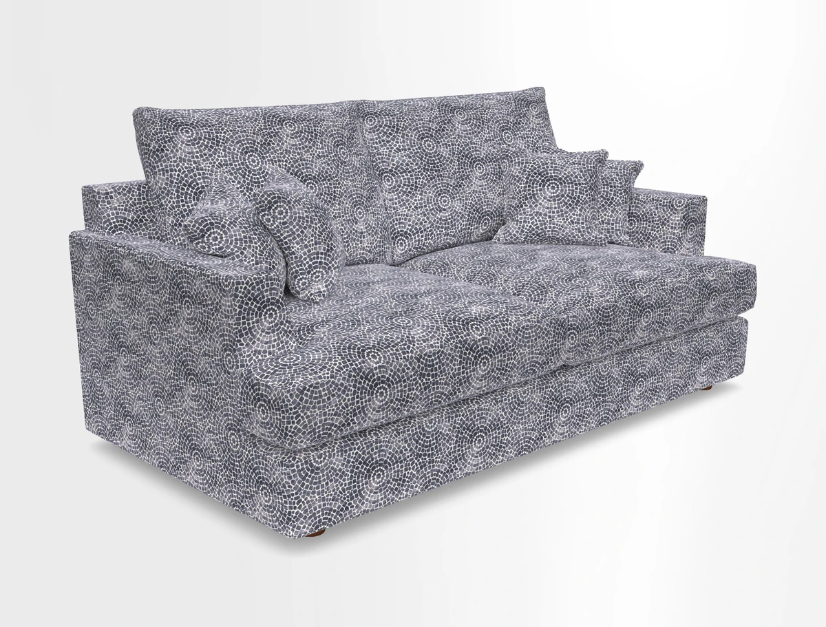 Slingsby 3 Seater Fitted Cover Sofa in Two Tone Plain Biscuit. Loose cover version available