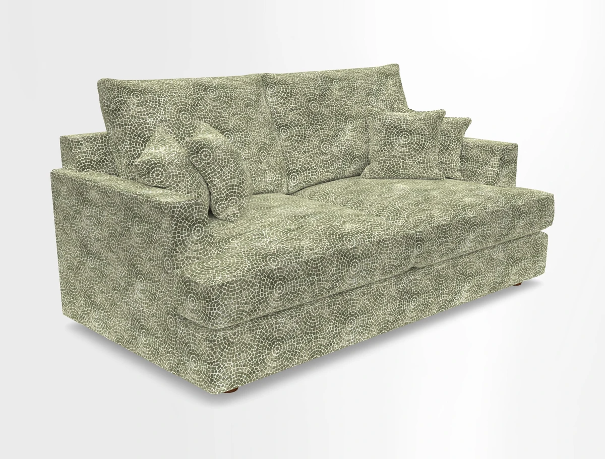 Slingsby 3 Seater Fitted Cover Sofa in Two Tone Plain Biscuit. Loose cover version available