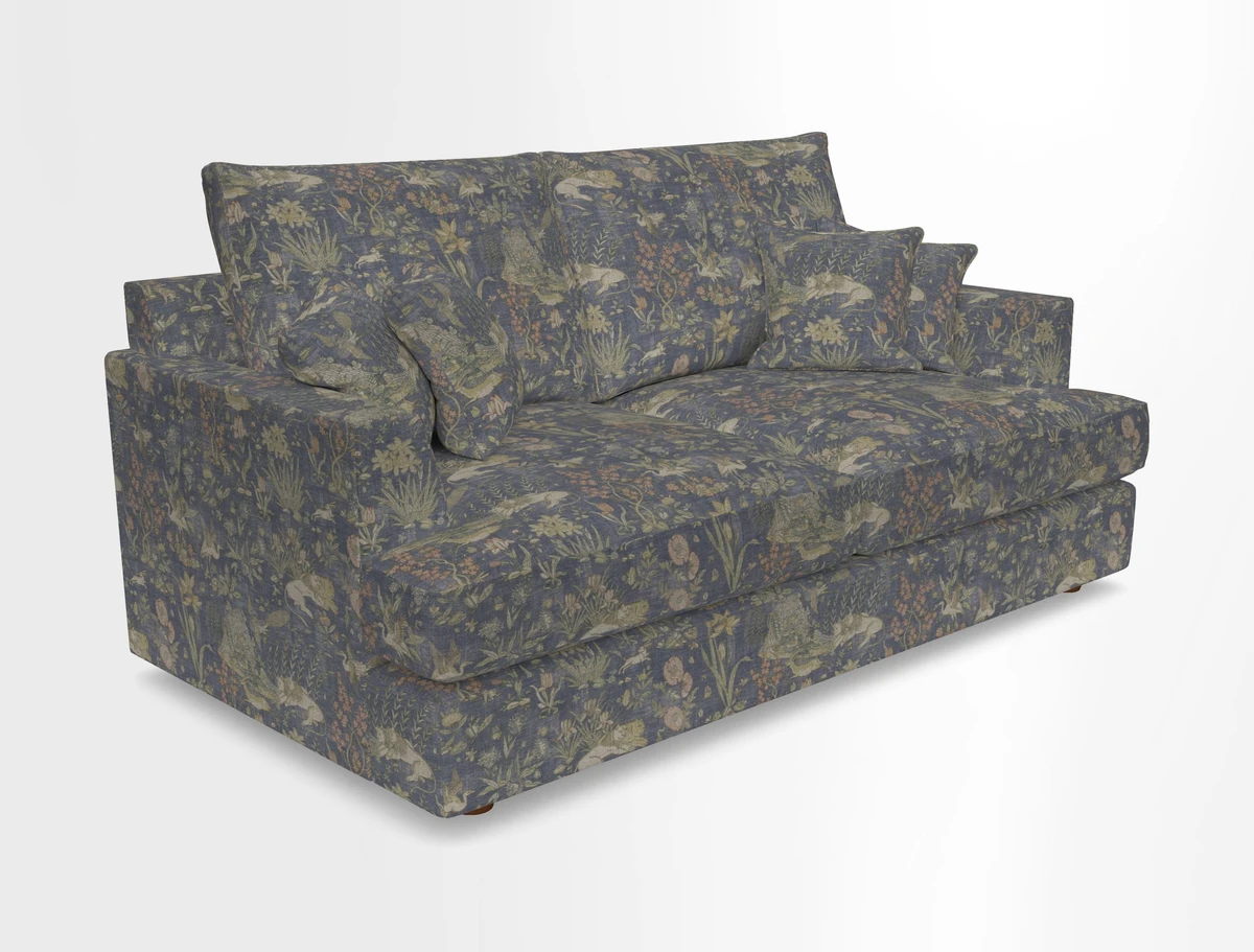 Slingsby 3 Seater Fitted Cover Sofa in Two Tone Plain Biscuit. Loose cover version available
