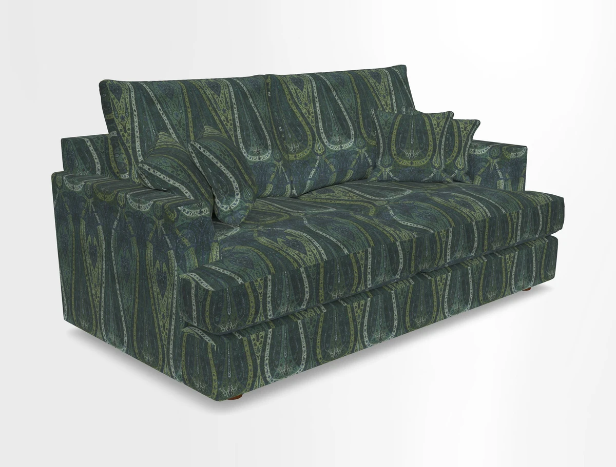 Slingsby 3 Seater Fitted Cover Sofa in Two Tone Plain Biscuit. Loose cover version available