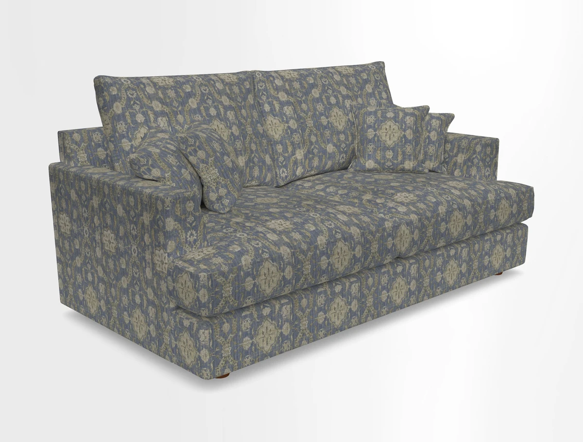 Slingsby 3 Seater Fitted Cover Sofa in Two Tone Plain Biscuit. Loose cover version available