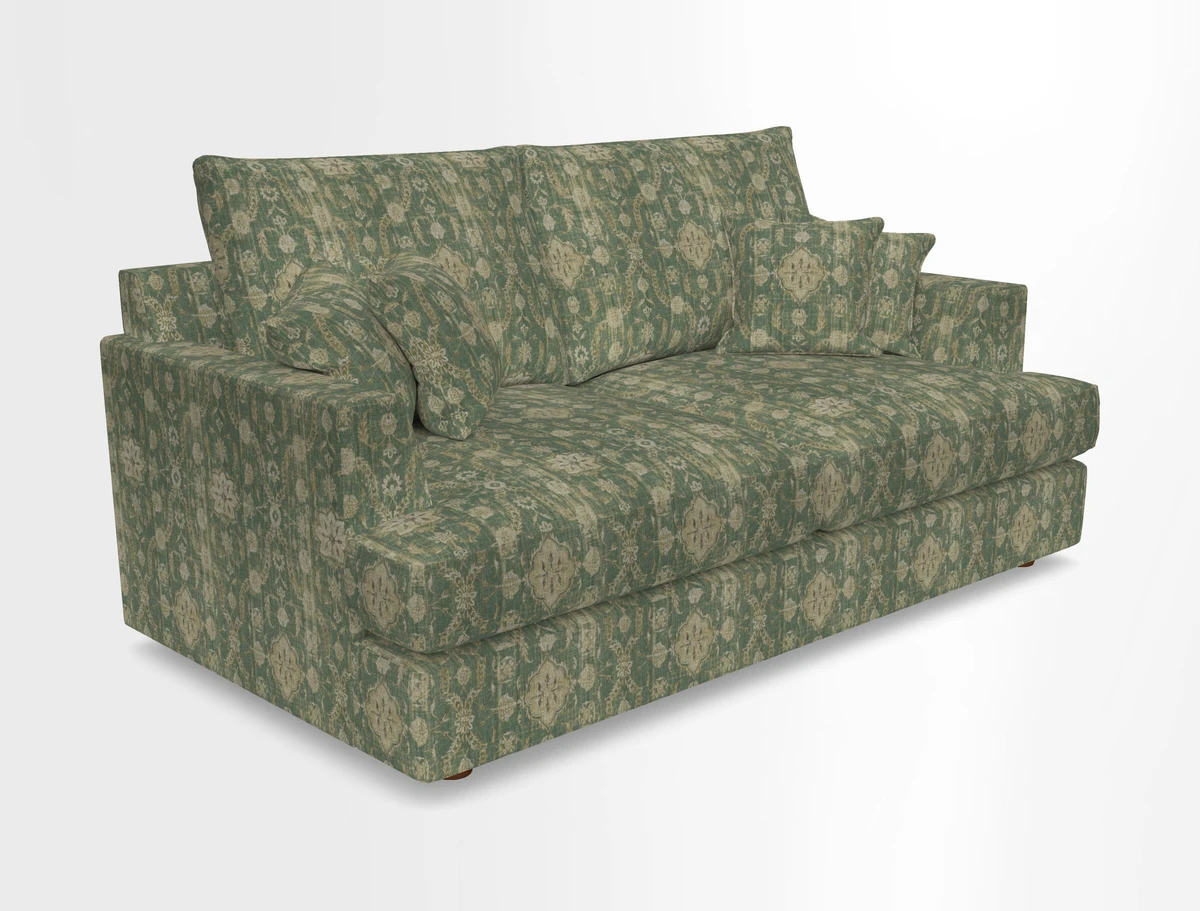 Slingsby 3 Seater Fitted Cover Sofa in Two Tone Plain Biscuit. Loose cover version available