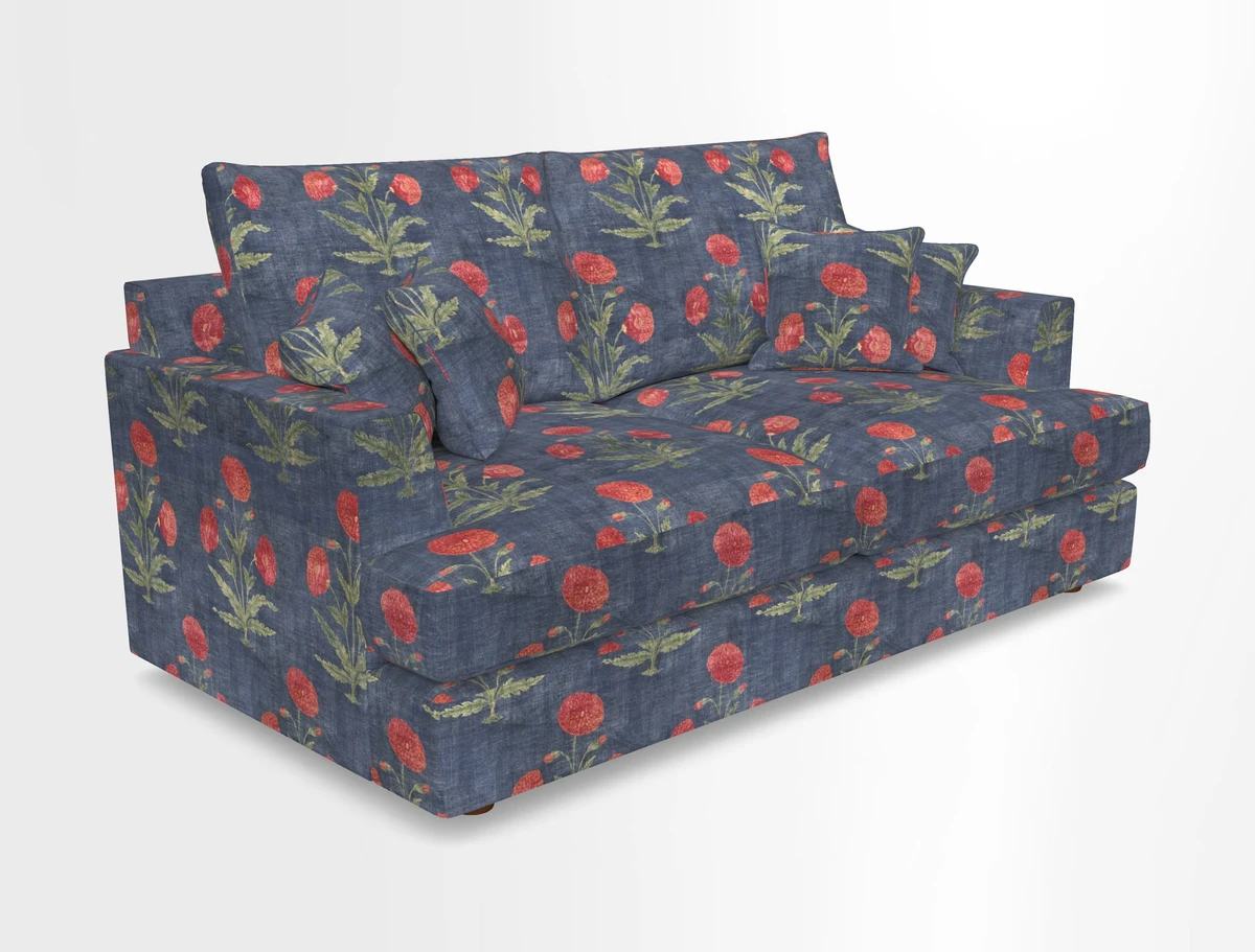 Slingsby 3 Seater Fitted Cover Sofa in Two Tone Plain Biscuit. Loose cover version available