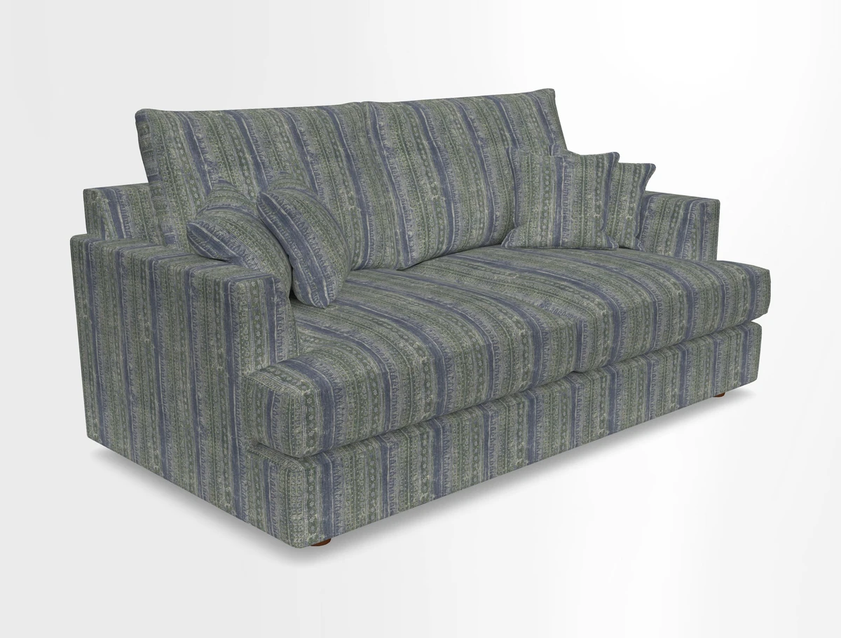 Slingsby 3 Seater Fitted Cover Sofa in Two Tone Plain Biscuit. Loose cover version available