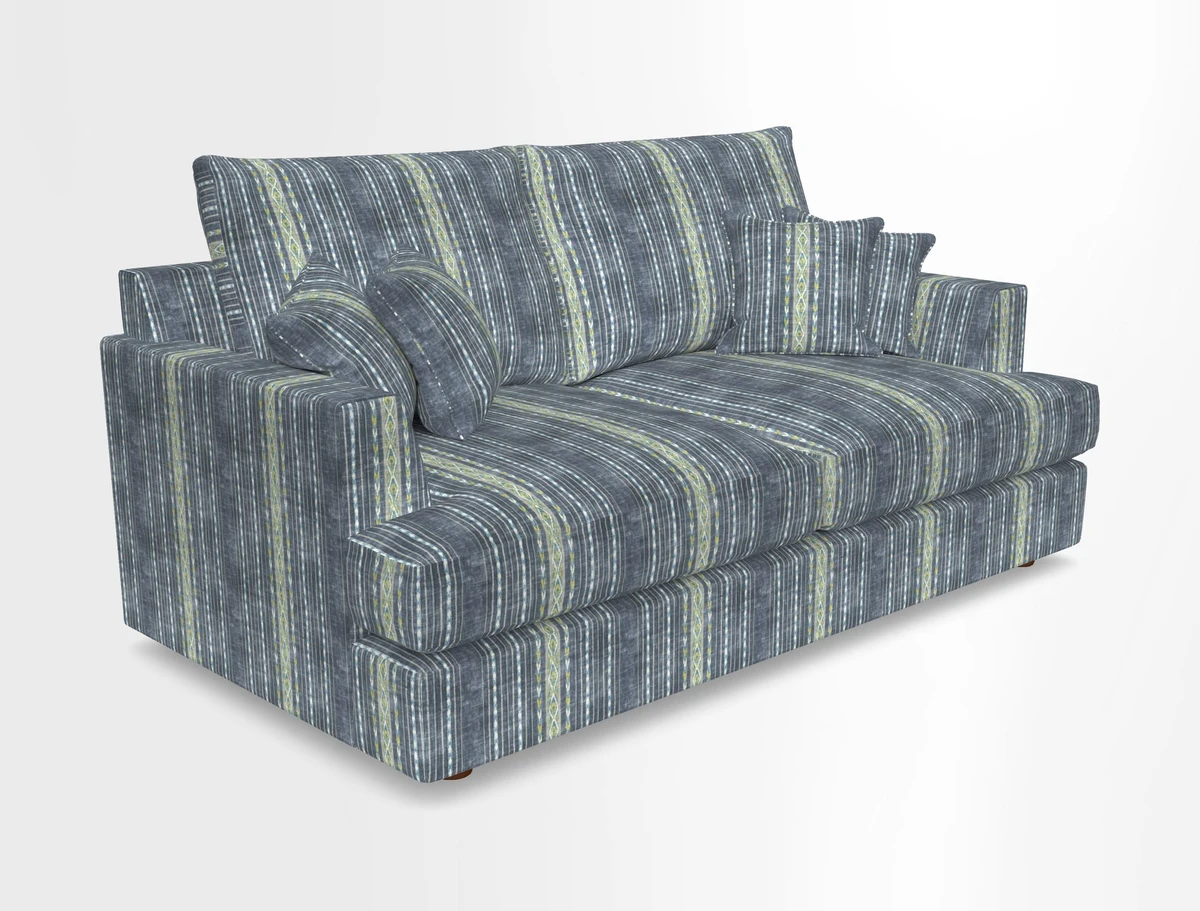 Slingsby 3 Seater Fitted Cover Sofa in Two Tone Plain Biscuit. Loose cover version available