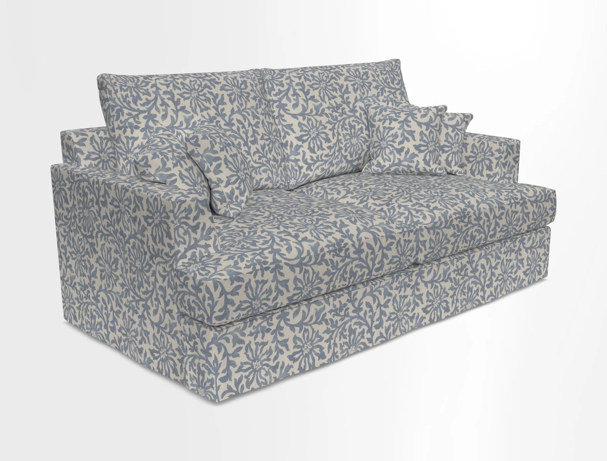 Slingsby 3 Seater Fitted Cover Sofa in Two Tone Plain Biscuit. Loose cover version available