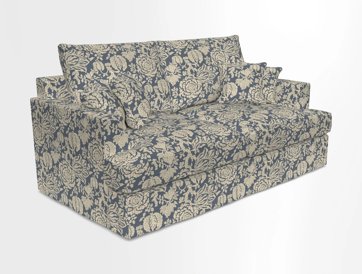 Slingsby 3 Seater Fitted Cover Sofa in Two Tone Plain Biscuit. Loose cover version available