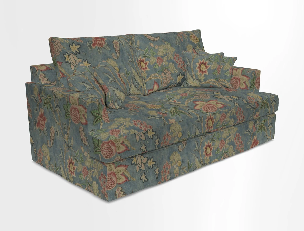 Slingsby 3 Seater Fitted Cover Sofa in Two Tone Plain Biscuit. Loose cover version available