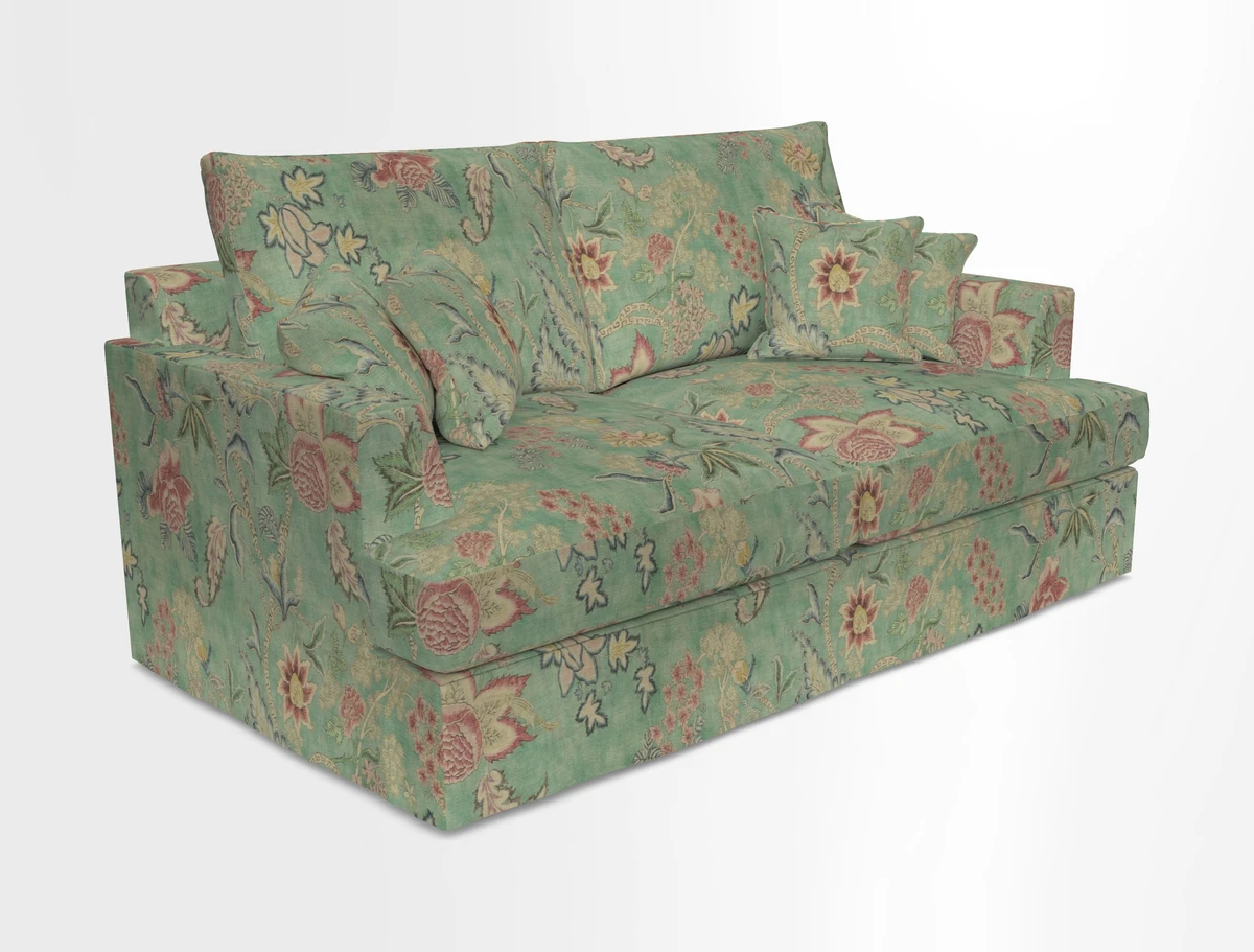 Slingsby 3 Seater Fitted Cover Sofa in Two Tone Plain Biscuit. Loose cover version available