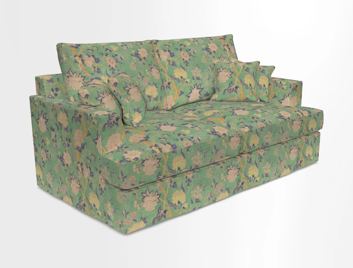 Slingsby 3 Seater Fitted Cover Sofa in Two Tone Plain Biscuit. Loose cover version available