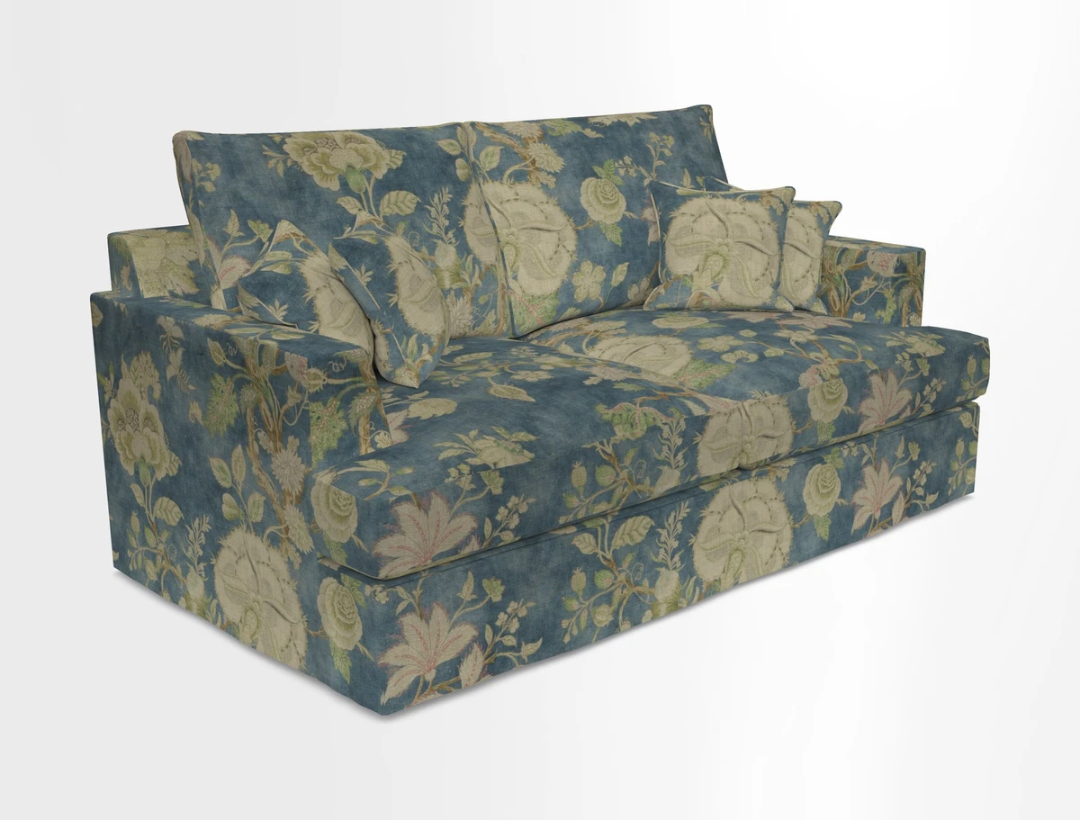 Slingsby 3 Seater Fitted Cover Sofa in Two Tone Plain Biscuit. Loose cover version available
