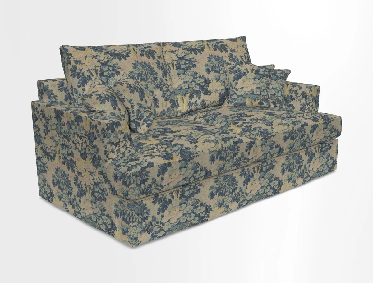 Slingsby 3 Seater Fitted Cover Sofa in Two Tone Plain Biscuit. Loose cover version available