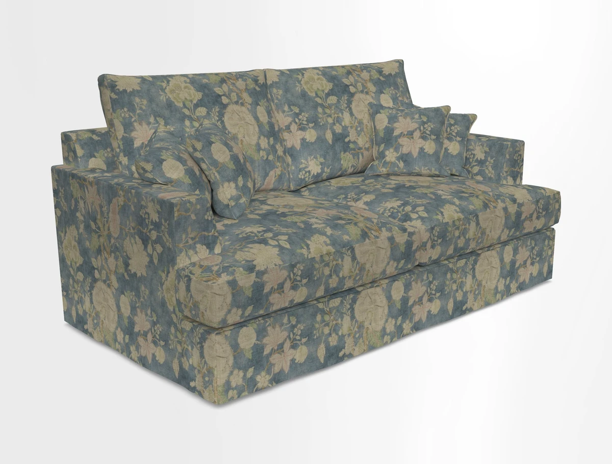 Slingsby 3 Seater Fitted Cover Sofa in Two Tone Plain Biscuit. Loose cover version available
