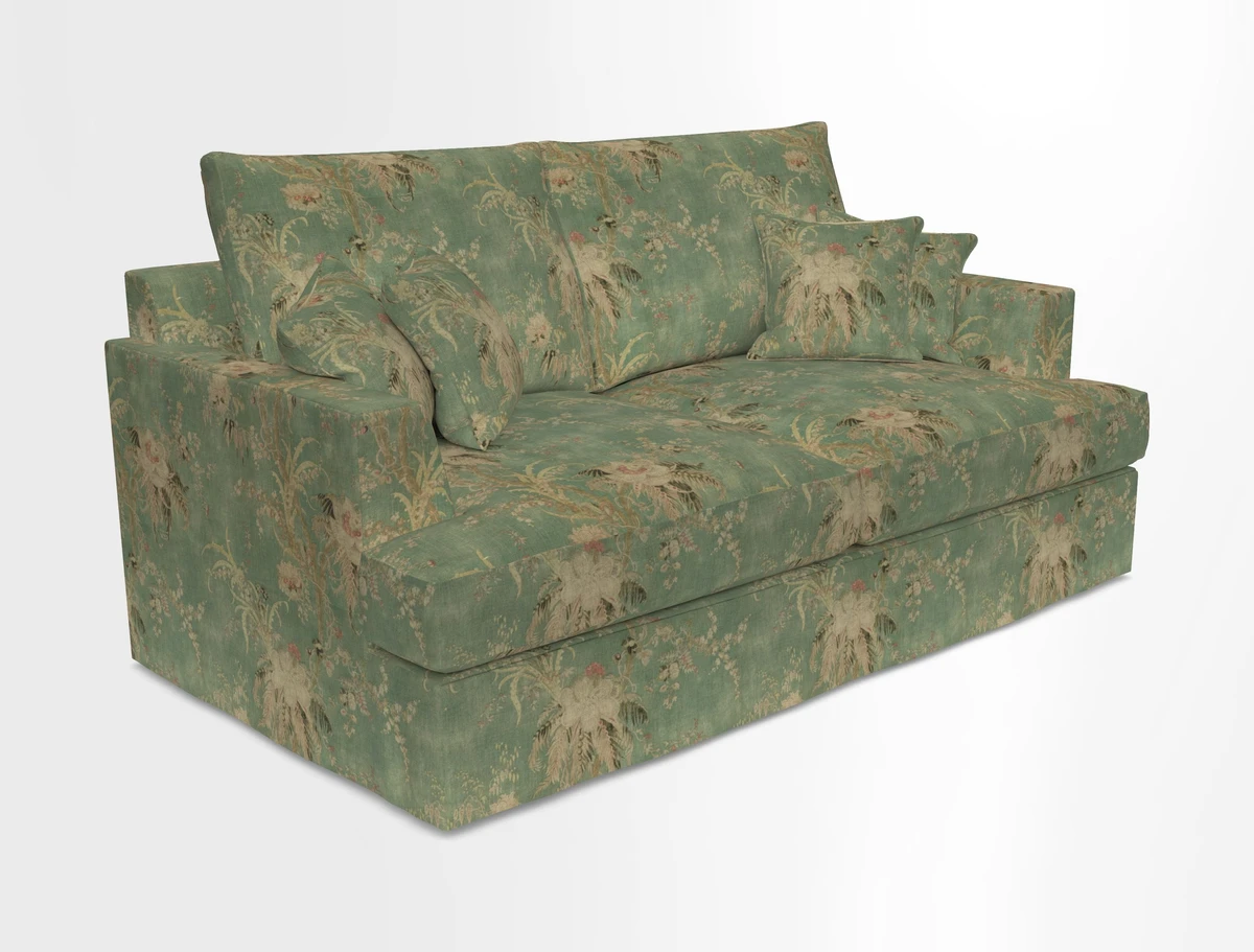 Slingsby 3 Seater Fitted Cover Sofa in Two Tone Plain Biscuit. Loose cover version available