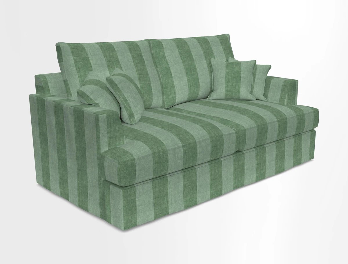 Slingsby 3 Seater Fitted Cover Sofa in Two Tone Plain Biscuit. Loose cover version available