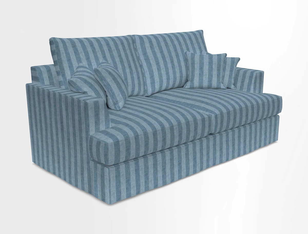 Slingsby 3 Seater Fitted Cover Sofa in Two Tone Plain Biscuit. Loose cover version available