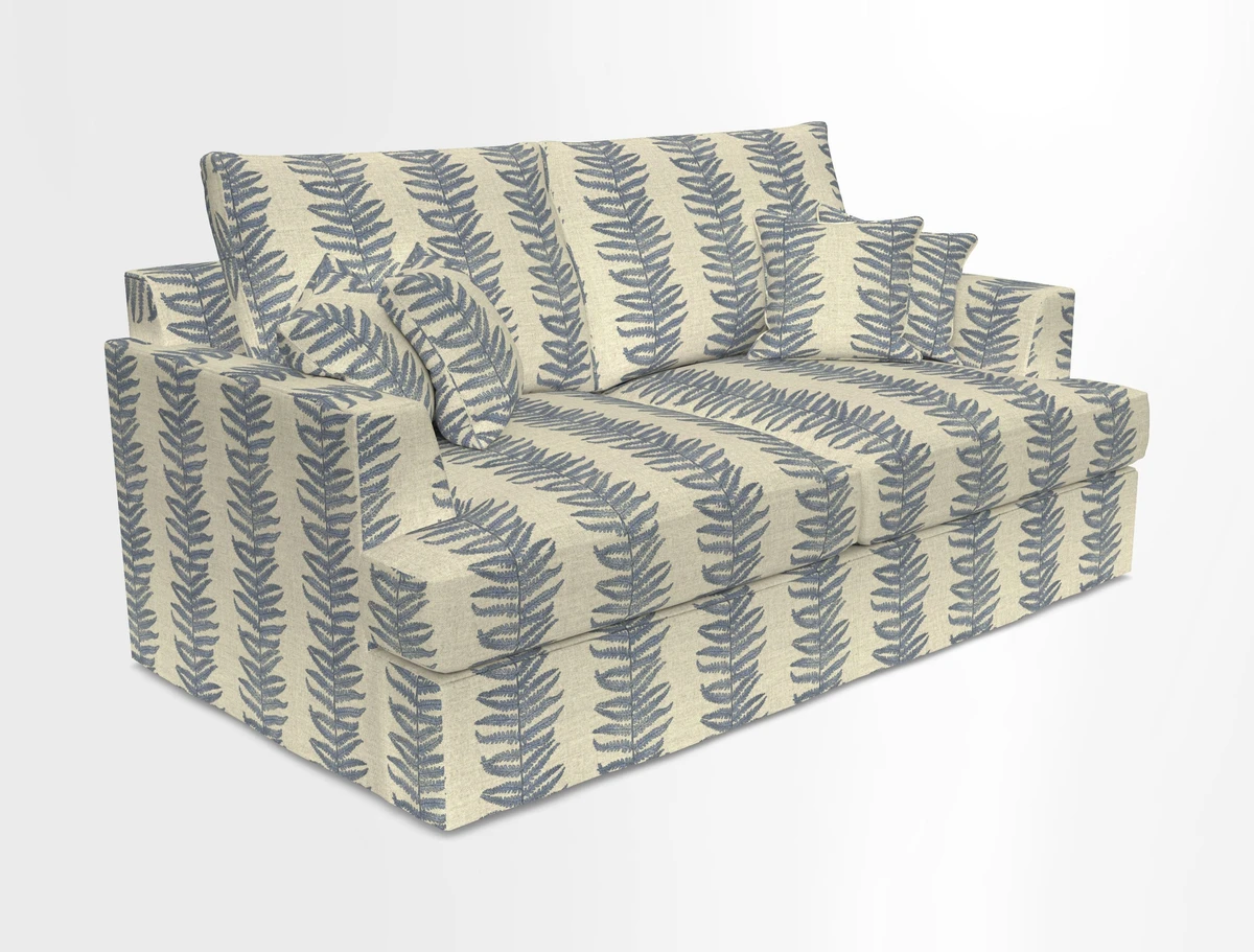 Slingsby 3 Seater Fitted Cover Sofa in Two Tone Plain Biscuit. Loose cover version available