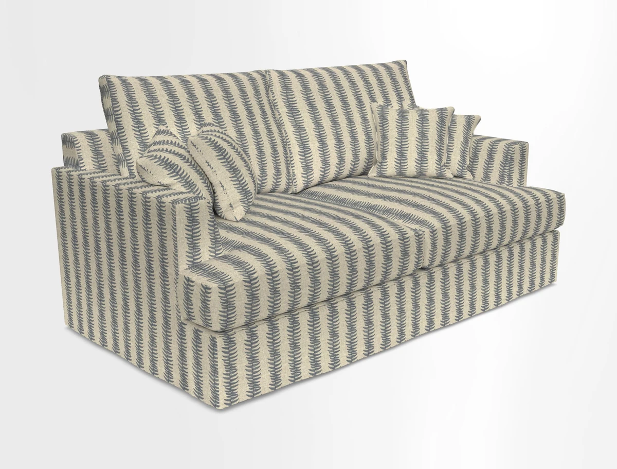 Slingsby 3 Seater Fitted Cover Sofa in Two Tone Plain Biscuit. Loose cover version available