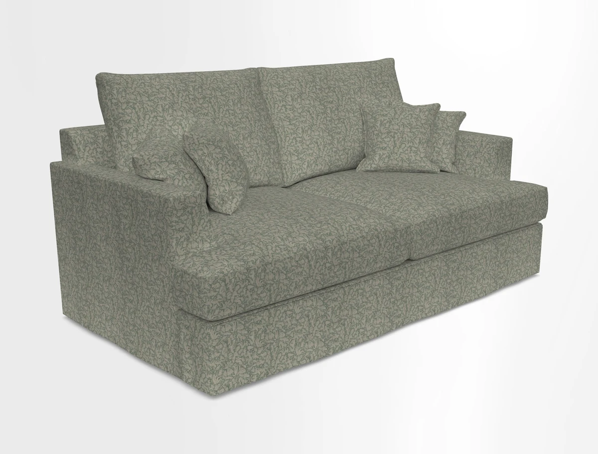 Slingsby 3 Seater Fitted Cover Sofa in Two Tone Plain Biscuit. Loose cover version available