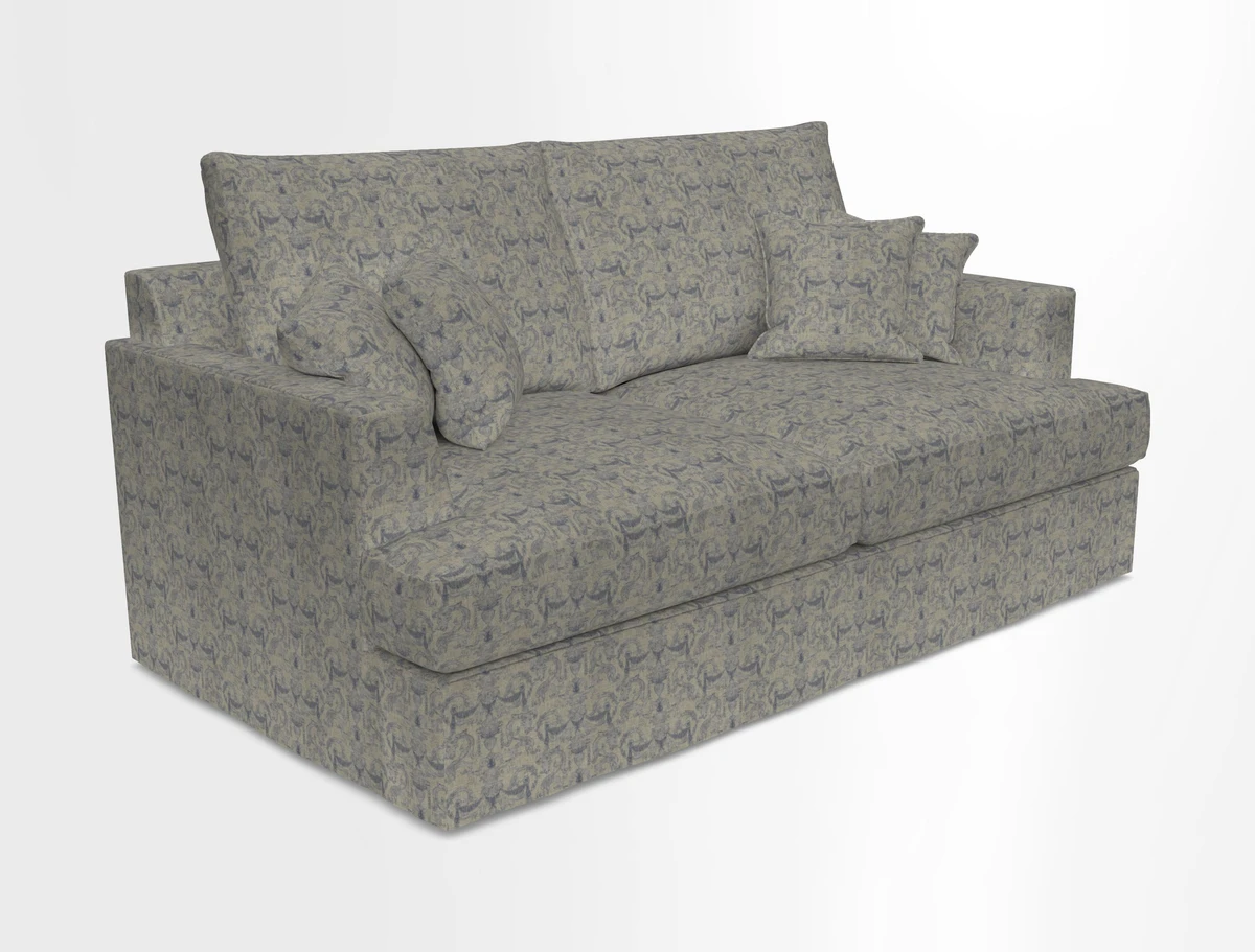 Slingsby 3 Seater Fitted Cover Sofa in Two Tone Plain Biscuit. Loose cover version available