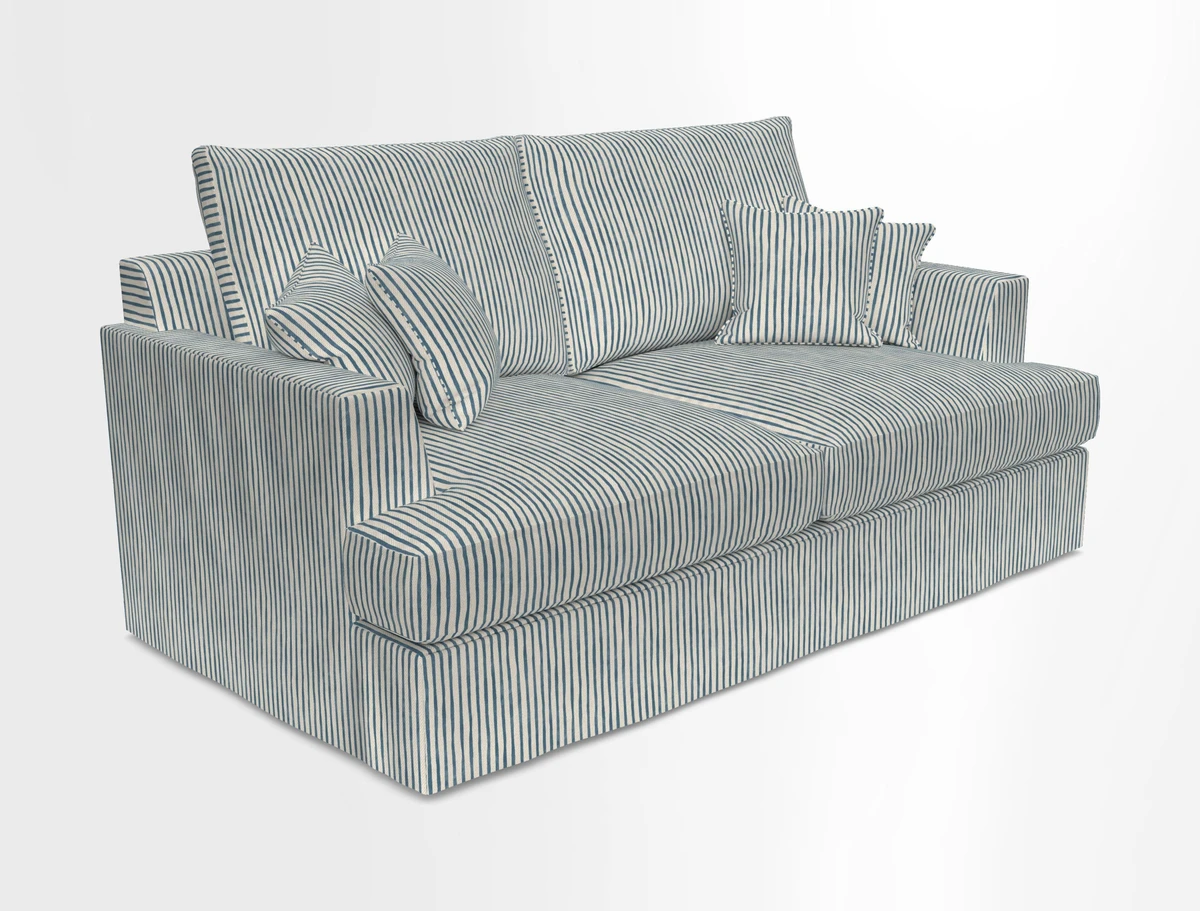 Slingsby 3 Seater Fitted Cover Sofa in Two Tone Plain Biscuit. Loose cover version available