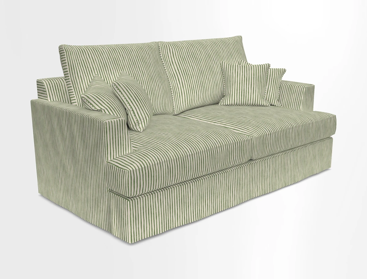 Slingsby 3 Seater Fitted Cover Sofa in Two Tone Plain Biscuit. Loose cover version available