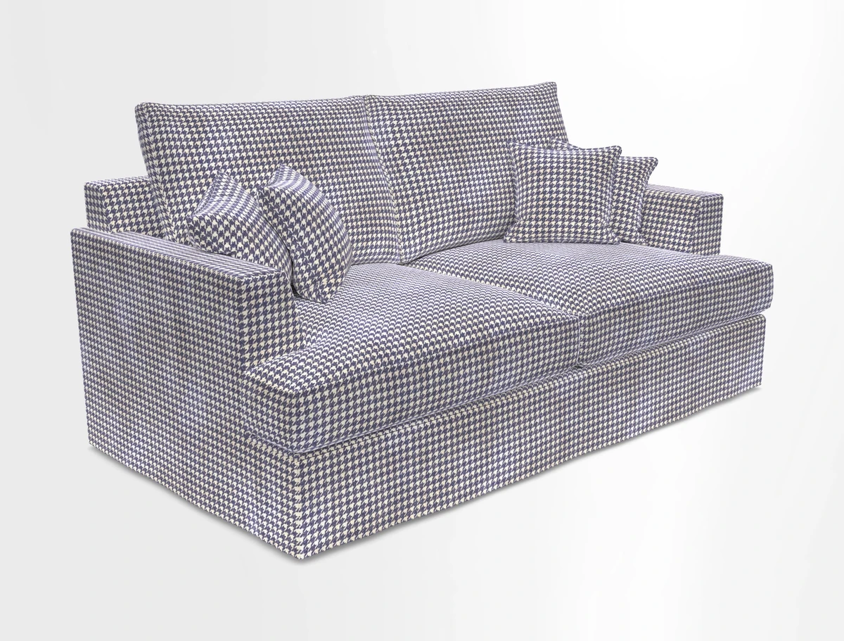Slingsby 3 Seater Fitted Cover Sofa in Two Tone Plain Biscuit. Loose cover version available