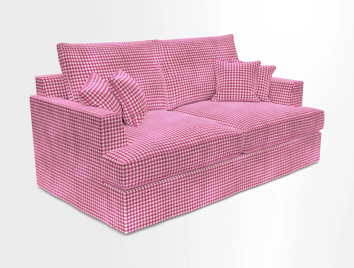 Slingsby 3 Seater Fitted Cover Sofa in Two Tone Plain Biscuit. Loose cover version available